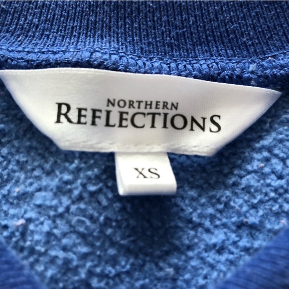 Northern Reflections Blue Jay Collared Sweater with Rhinestones - Picture 10 of 13